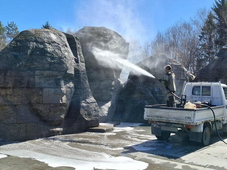 Мемориальный комплекс павших в ВОВ очистили комсомольчане во время субботника