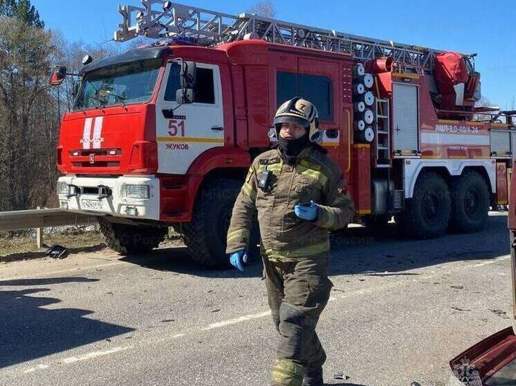 За сутки в тушении пожаров были задействованы 96 калужских спасателей