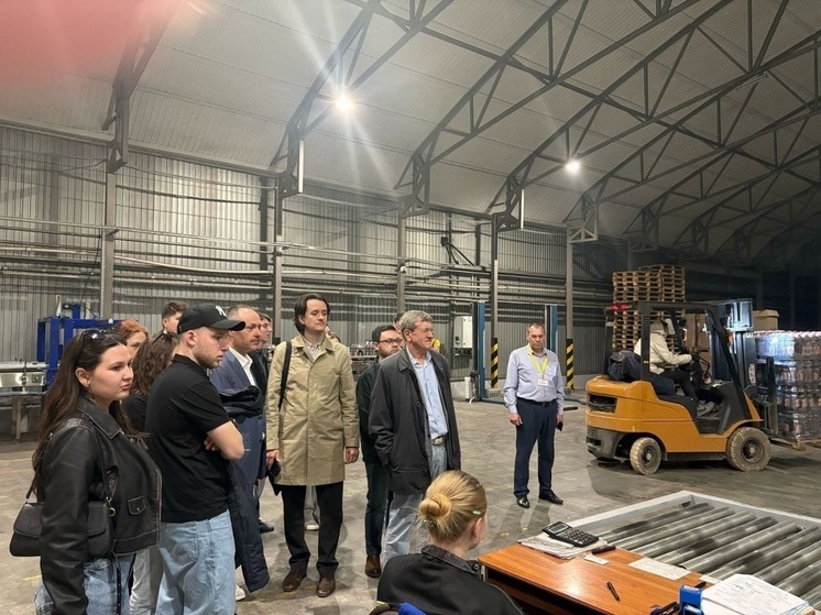 Студенты КубГАУ посетили завод по производству кваса в Староминском районе