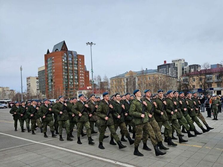 В Уфе состоялась очередная репетиция военного парада