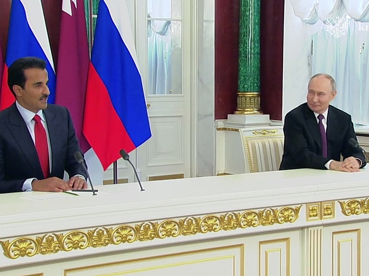 Переговоры президента России Путина и эмира Катара Аль Тани завершились в Москве