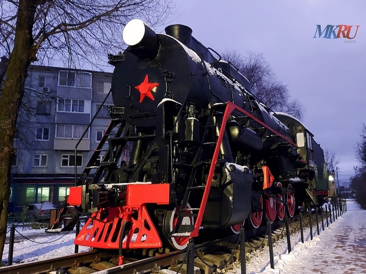 Неравнодушный калужанин помог восстановить памятник-паровоз