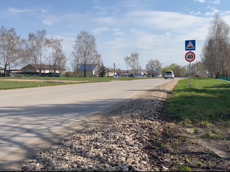 Губернатор Орловской области проверил качество благоустройства улицы Центральной в селе Речица