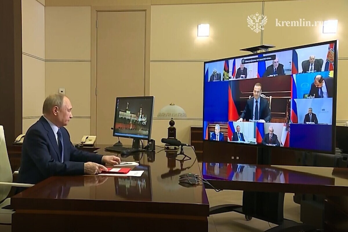 Фото: кадр видео пресс-службы Кремля.