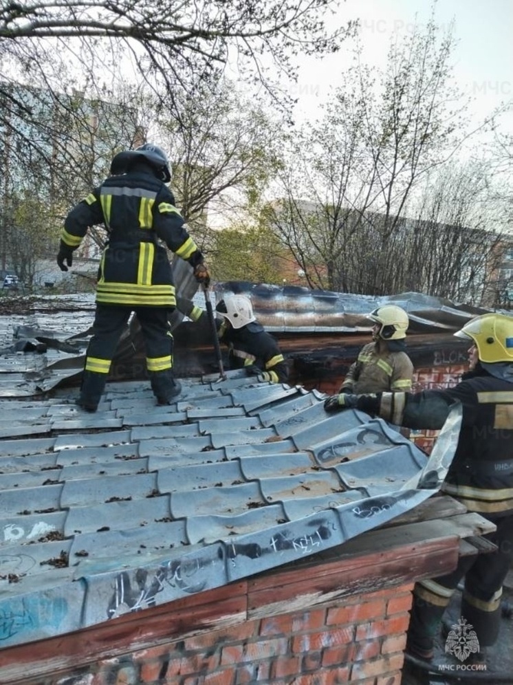 Вечером в Обнинске вспыхнул пожар