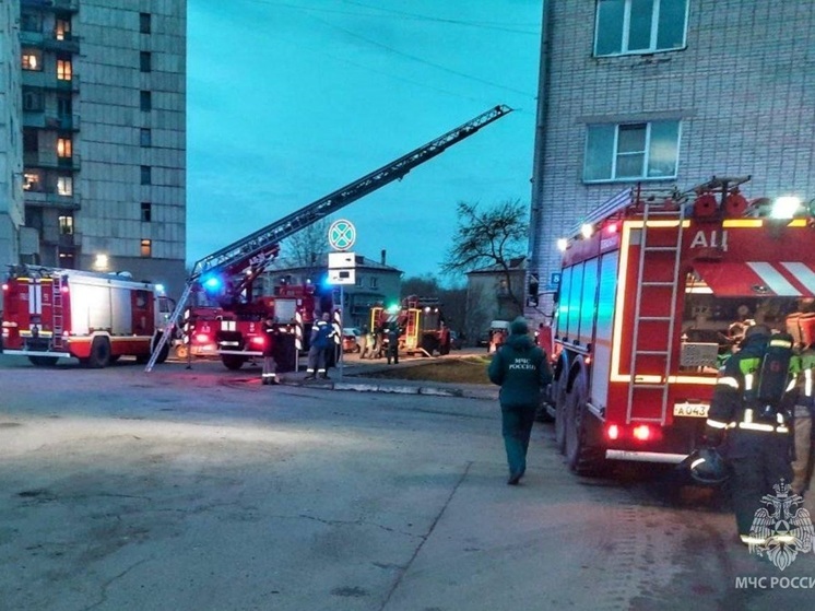 25 человек эвакуировали из-за пожара в многоквартирном доме в Кургане