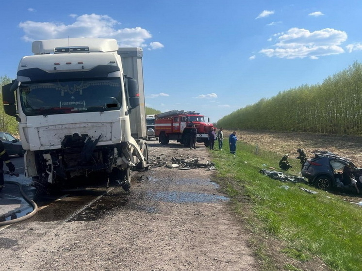 На трассе «Каспий» под Воронежем в ДТП с грузовиком погибли два человека