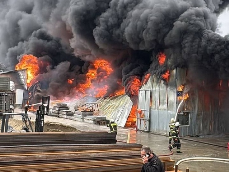 Крупный пожар охватил склады под Владивостоком – подробности от МЧС России