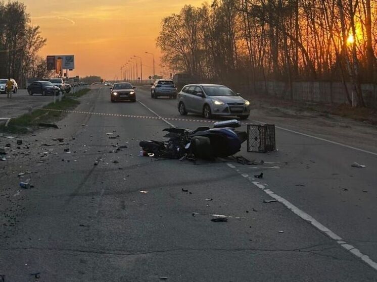 В Чехове задержали водителя, который сбил мотоциклиста и скрылся