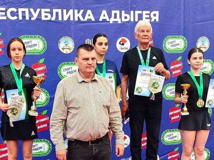 Херсонская спортсменка выиграла серебро на соревнованиях по настольному теннису в Республике Адыгея