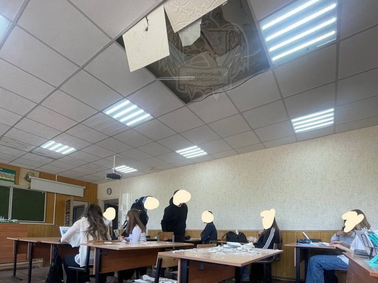 В Воронеже рухнул потолок во время уроков в школе №47