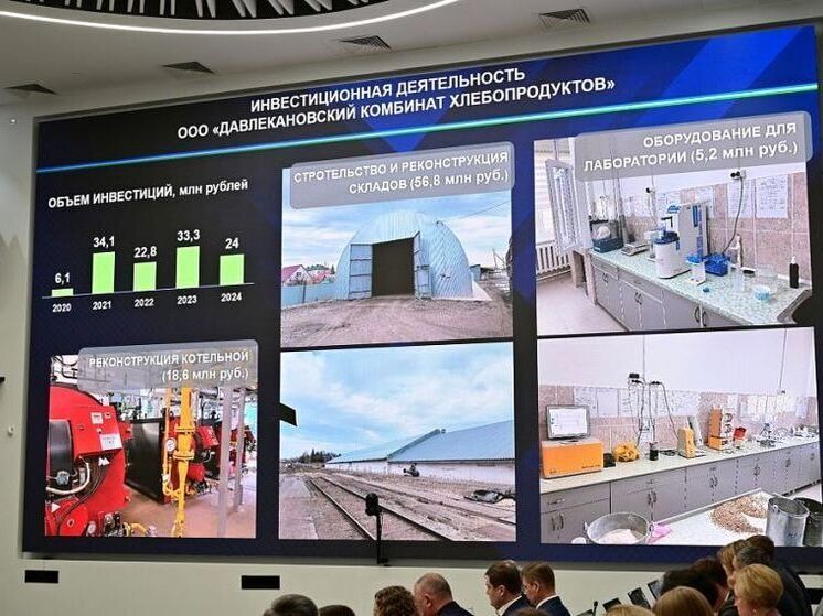 Давлекановский комбинат хлебопродуктов вложил в развитие производства 120 млн рублей