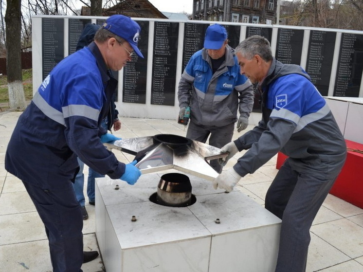 Проведено техническое обслуживание Мемориального комплекса «Вечный огонь» в Козьмодемьянске