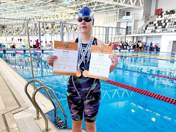 Пловчиха Чувашии Мамаева завоевала медли первенства России по спорту слепых