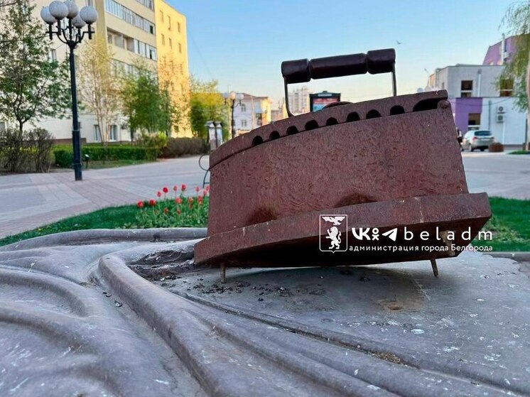 Белгородский арт-объект с утюгом остался без утюга
