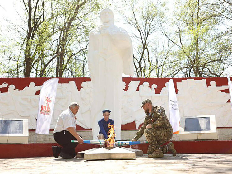 Новый Вечный огонь зажгли на Ставрополье