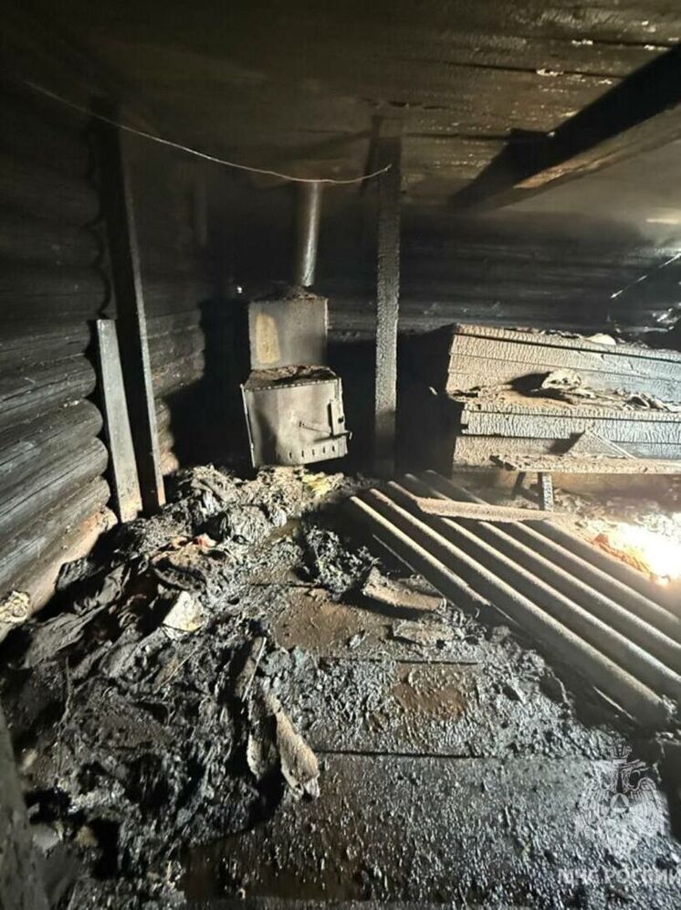 Дети поиграли со спичками в Анге и спалили баню