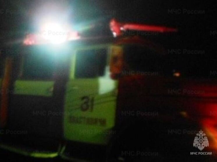 В калужской Теребени сгорела хозпостройка