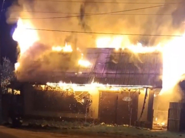 Огонь унес жизнь человека во время пожара в Балашихе