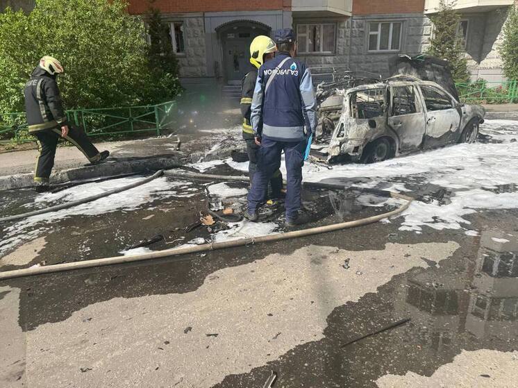 Причиной взрыва автомобиля в Балашихе мог стать газовый баллон