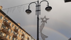 Над Саратовом повисла весенняя радуга