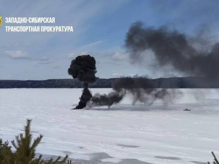 Судно на воздушной подушке загорелось на Енисее в Красноярском крае