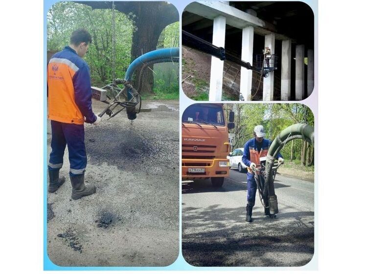 Смоленскавтодор ежедневно проводит ямочный ремонт