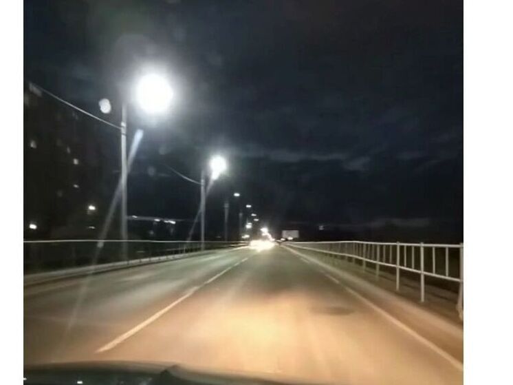 На Киевском шоссе сделали уличное освещение