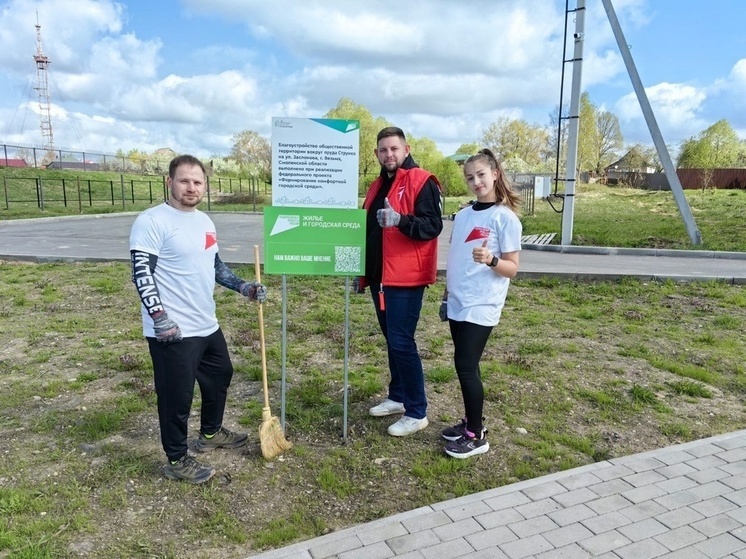 Смоляне голосовали за благоустройство прямо на субботнике