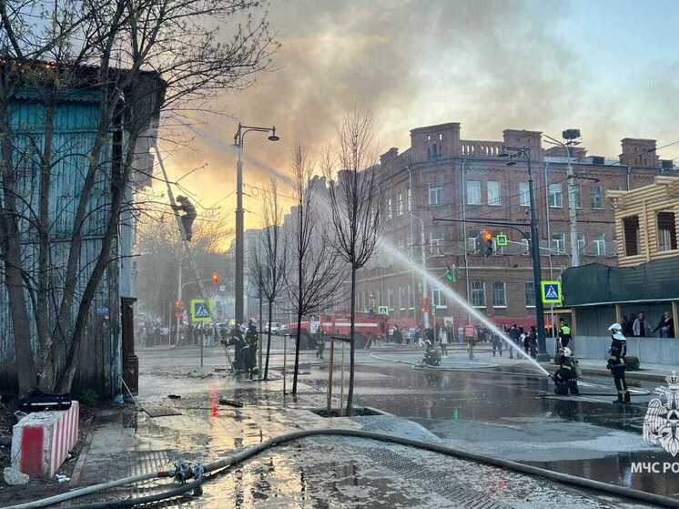 Пожар в Усадьбе Василия Бессарабова в Уфе локализован