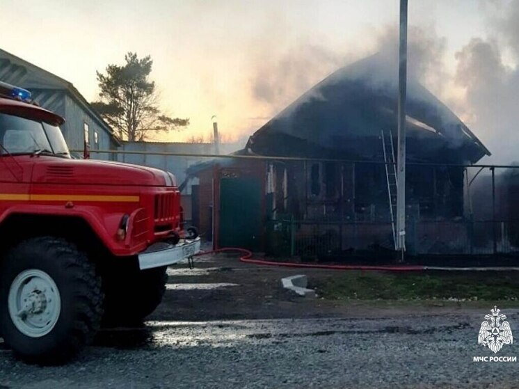 В Яльчикском округе огонь уничтожил частный дом
