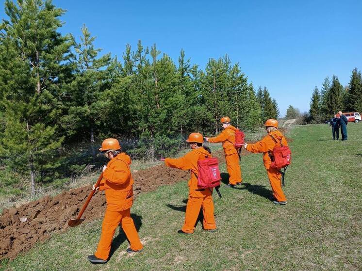 В двух лесничествах Чувашии прошли учения по тушению лесных пожаров