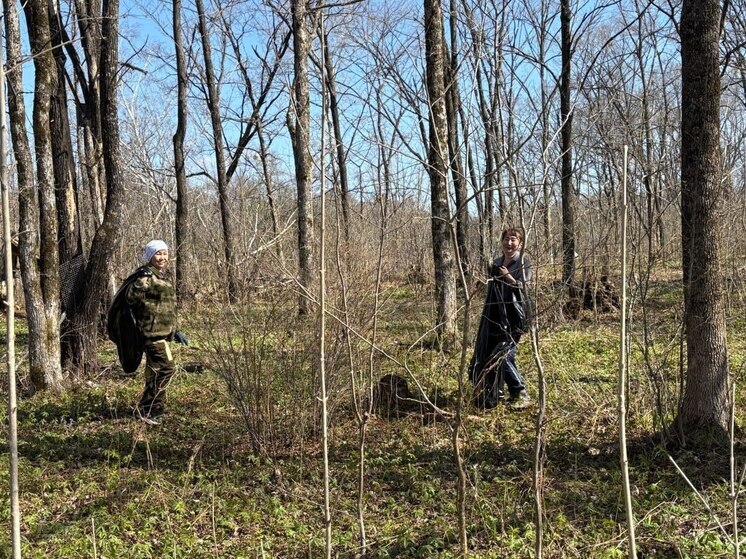 Сотрудники нацпарка «Бикин» провели генеральную уборку села Красный Яр
