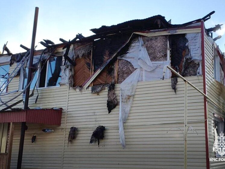 В селе Александрово сгорел жилой дом