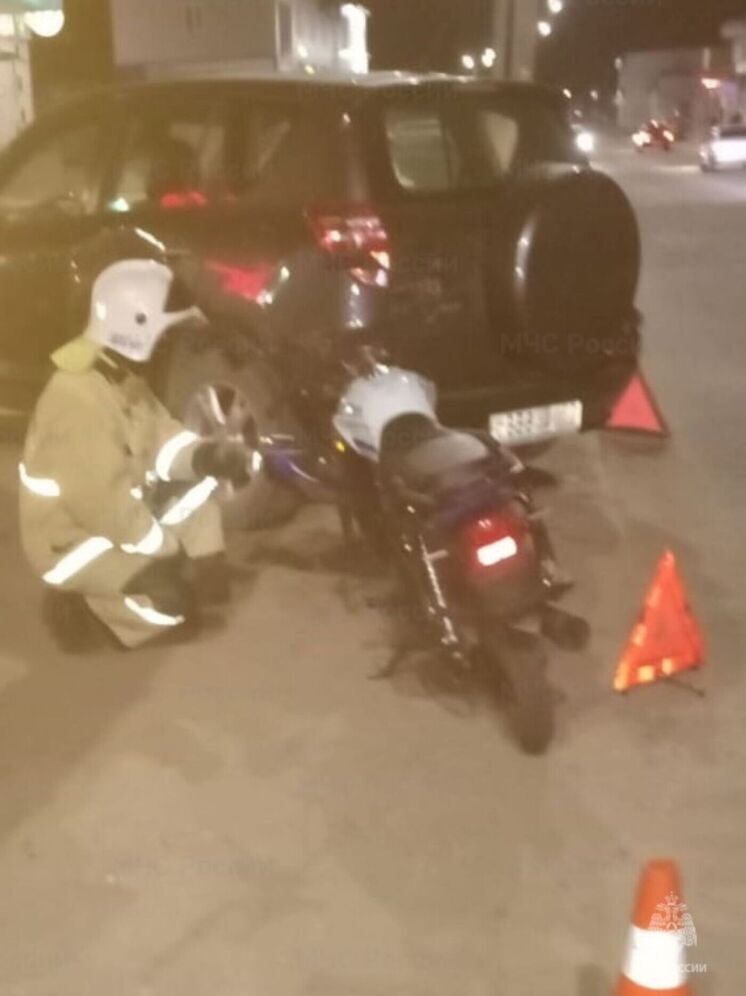 Человек пострадал в ДТП с мотоциклом в Обнинске