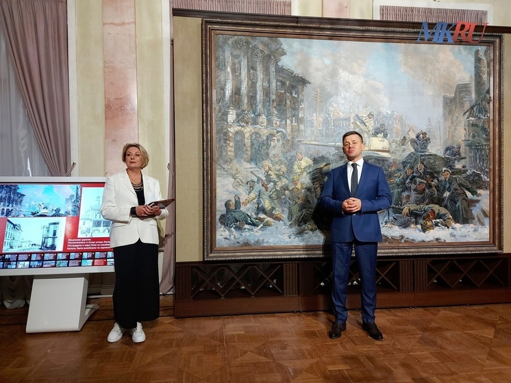 В Калугу привезли уникальную картину «Освобождение Калуги»