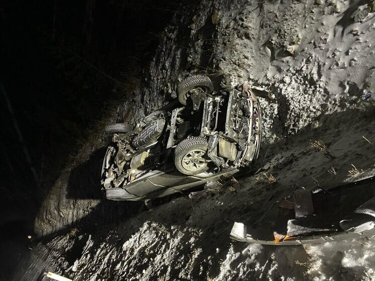 Nissan перевернулся в Шилкинском районе Забайкалья