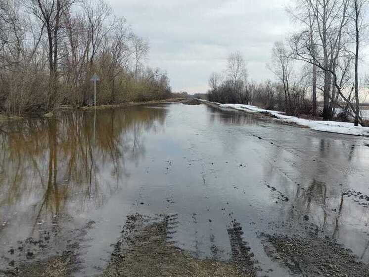В Томской области снова зафиксированы переливы на дорогах