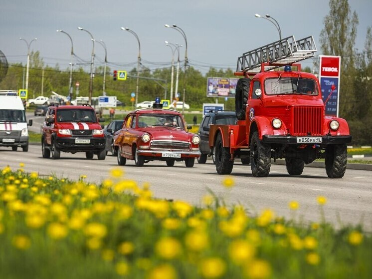 В Липецке состоялся пожарный автопробег