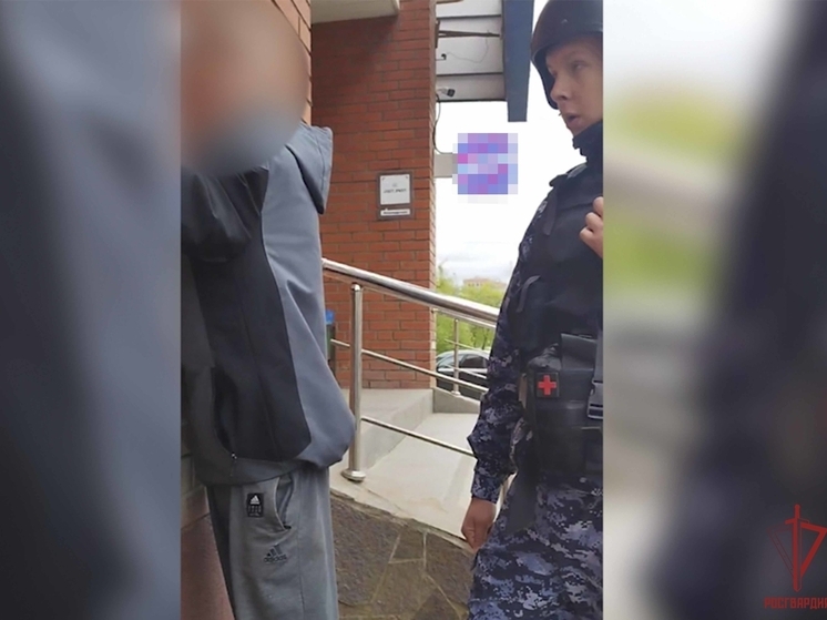 Предполагаемого агрессора с ножом поймали тульские росгвардейцы