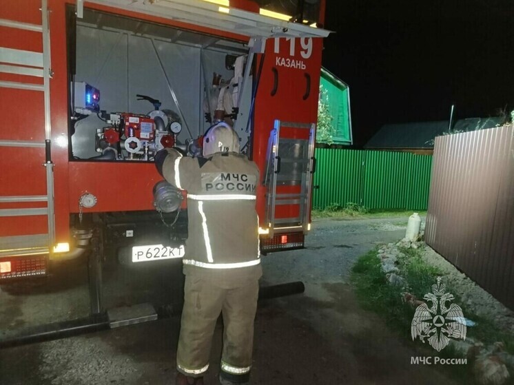 За сутки в Татарстане потушили девять пожаров
