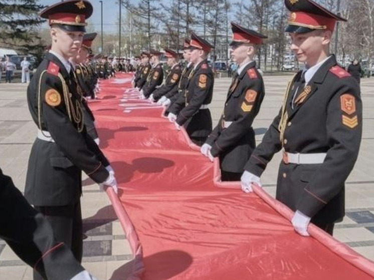 В Новосибирск прибыла эстафета «Наша Великая Победа»