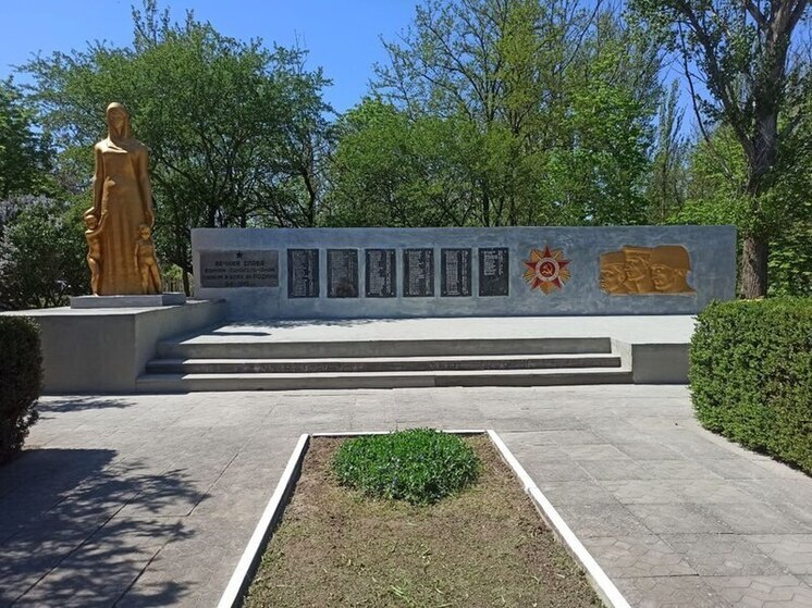 В Григорьевке завершена реконструкция памятников Великой Отечественной войны