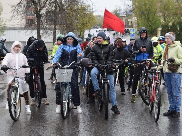 В Иванове не смотря на дождь прошел велопарад