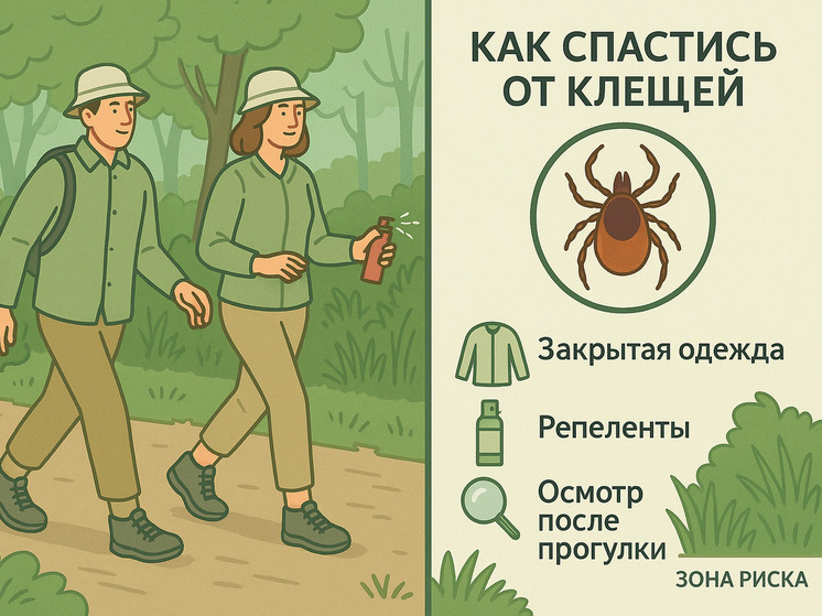 Клещи: о чём стоит помнить во время прогулок