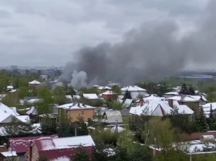 Крупный пожар произошел в Одинцовском округе