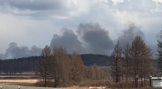 Опубликовано видео лесных пожаров в Забайкальском крае
