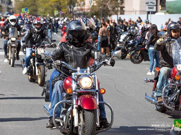 Центр Владивостока перекроют 3 мая из-за открытия байкерского сезона