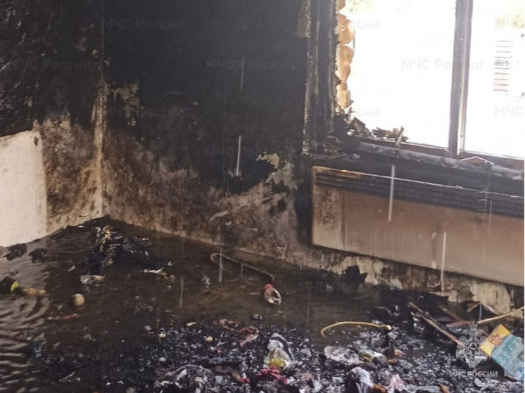 В калужской Плетенёвке загорелась дача