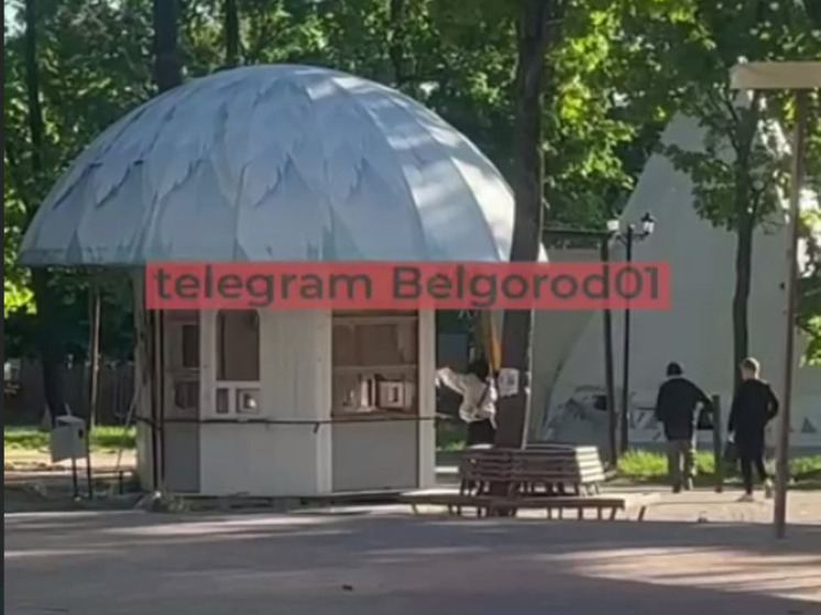 В Центральном парке Белгорода подростки разбили старые кассы